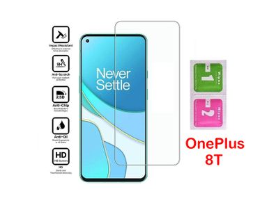 For OnePlus 8T Tempered Glass Screen Protector Saver Cover Guard Film New - FHTOP8TTG