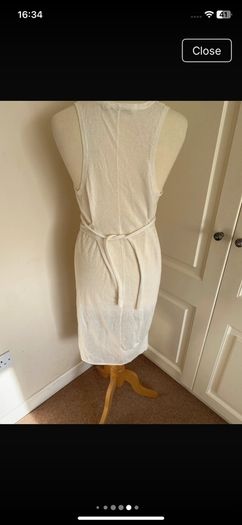 Cream Lauren Vidal dress size 14