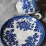 Asiatic Pheasant Blue by Johnson Bros. Espresso Coffee Cup and Saucer Image 2