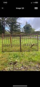 Pair of victorian wrought iron gates