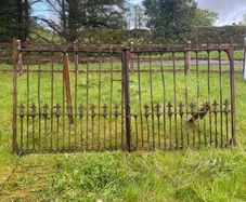 Pair of victorian wrought iron gates