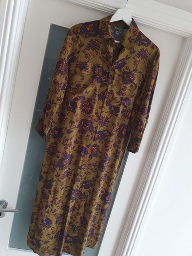 PRIMARK khaki midi Sz 8 - Bnwot Rrp 21