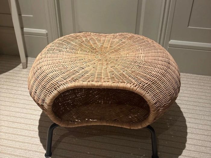 IKEA rattan footstool