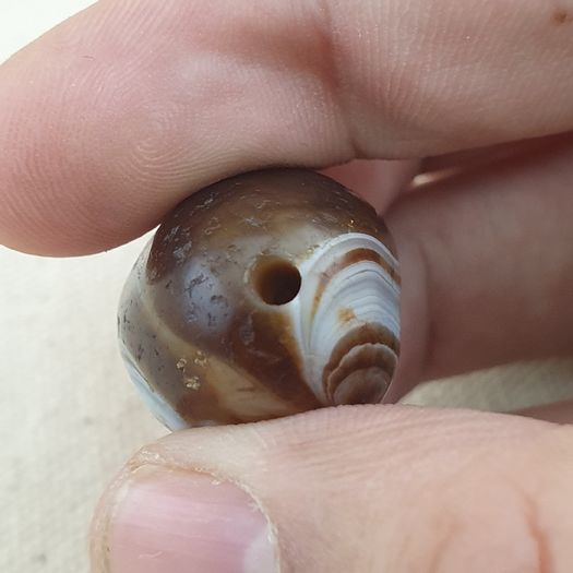 Natural Suliemani Eye Vintage Agate Bead Amulet