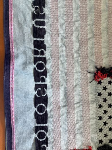 Vintage Polo Sport Ralph Lauren Flag Pillow Cover 25x15 Oversized Lumbar Woven Jacquard Intarsia Americana Throw Pillow 1990s
