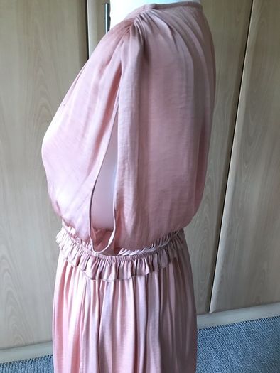 H&M coral pink satin dress size 6/8