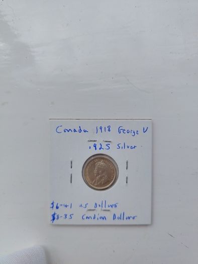 Canada 5 cents 1918