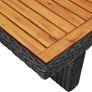 Garden Dining Table Black 200x100x74 cm Poly Rattan Image 3