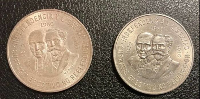 Five Mexican silver coins. .900. See below for details.
