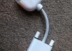 Genuine Apple DVI to VGA Monitor Adapter White Cable