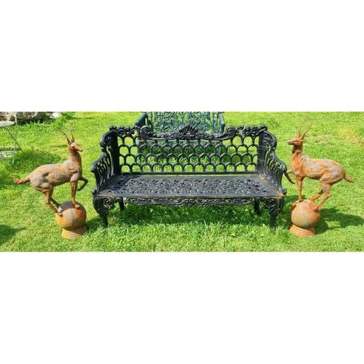 Stags Pair Cast Iron  D1920