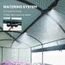 Galvanised Raised Garden Bed Kit with Self Watering System and Mesh Cover, Garden Boxes, 6x3Ft, Dark Grey and Green Image 5