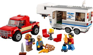 Lego City 60182: Pickup & Caravan (2018) 100% Complete (NO BOX)