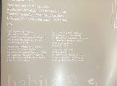 Habitat photo storage hanging pockets