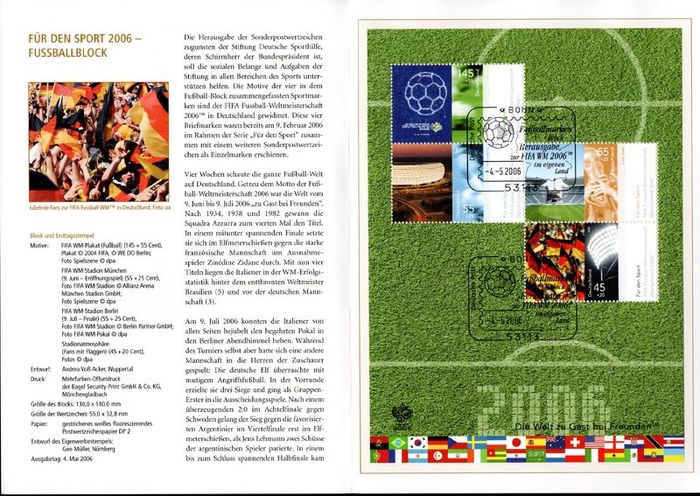 2006 Bundes Republic Deutschland (Germany) Federal Annual Stamp EFT Collection with 50 Images of contents