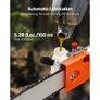 Gas Pole Saw, 43CC 2 Stroke Gas Powered Pole Saws with 25.4 cm Cutting Bar, Cordless Tree Trimmer with Rotatable Head, 2.1 to 3.6 m Extendable, Powerful Chainsaw for Tree Trimming Pruning Image 6