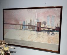 1983 David Lingwood Brooklyn Bridge Lithograph