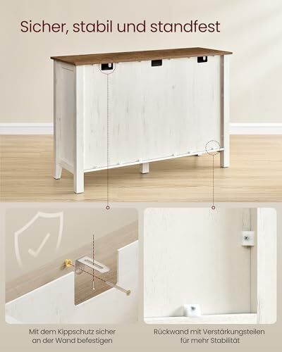 Vintage Kitchen Cabine, Sideboard with Drawers, Storage Cabinet with Doors, Adjustable Shelf, Country Style for Living Room, Kitchen