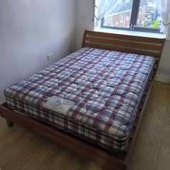 Solid Wood Double Bed Frame Respa Firmarest Mattress Excellent Condition