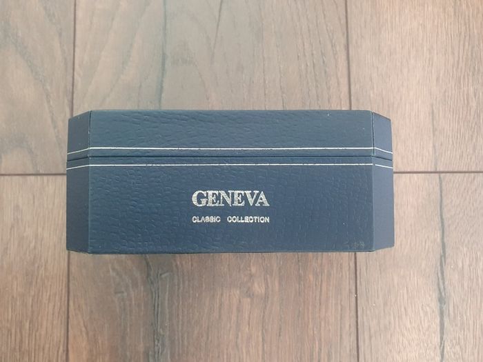 Geneva Wrist Watch Classic Collection Gift Set His And Hers Chrome/Gold Quartz