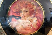 Vintage Convex Frame Gilt/ black surround Pears 1887