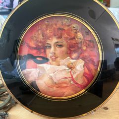 Vintage Convex Frame Gilt/ black surround Pears 1887