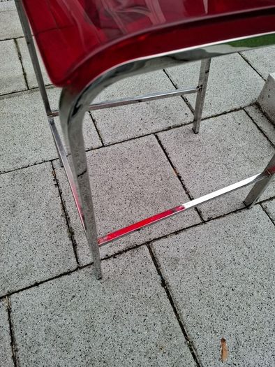 Domitalia Red Seated Bar Stool