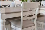 2 x Dining chairs EZ Living dining chairs Bentley Designs Montreux leather seat 20e  for one chair