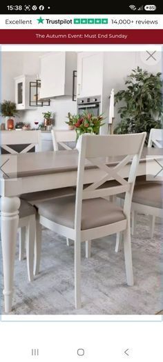 2 x Dining chairs EZ Living dining chairs Bentley Designs Montreux leather seat 20e  for one chair