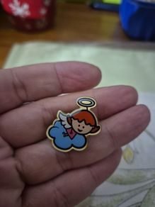 Vintage Little Red Haired Angel Pin