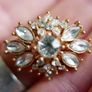 Vintage Crystal Snowflake Brooch Image 4