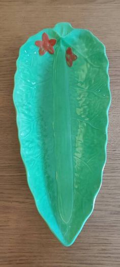1930 Beswick Ware England Lettuce Leaf Serving Bowl Dish Plate Barbeques Parties