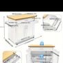 White Kitchen Trolley Image 3