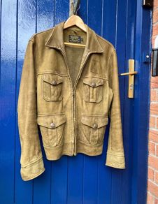Ralph Lauren border patrol Double RRL leather jacket RARE!