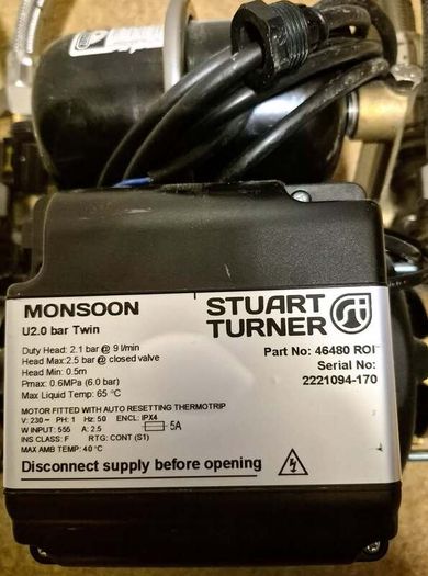 Bar Twin Shower Pump