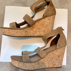 UGG Women's Whitney Platform Wedge Sandal in a beautiful Chestnut colour and never worn.