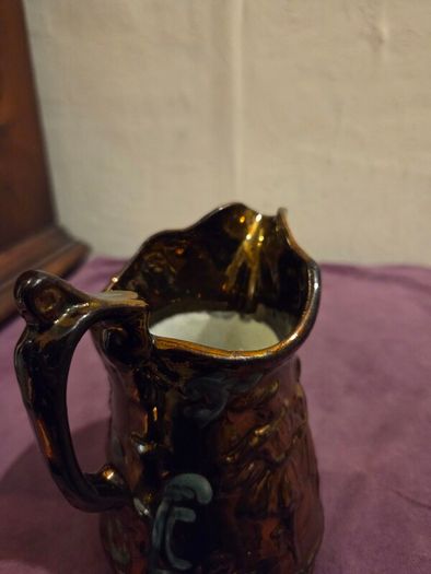 English Copper Lusterware Pitcher