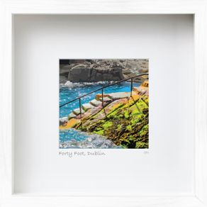 The Forty Foot, Dublin, B - medium Framed print by artist Helen Mathews