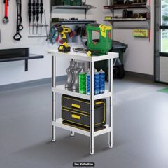 Stainless Steel Food Prep Table Commercial Kitchen Work Table 35.6x61 cm