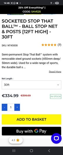 Ball stopper Networld