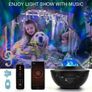 LED Galaxy Ocean Wave Star Projector Night Light Bluetooth Music Speaker Party Image 2