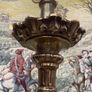 Vintage Ornate Brass Floor Lamp Image 5