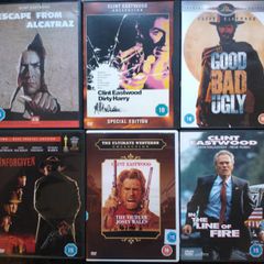 Clint Eastwood Dvd Collection Bundle Dirty Harry, Good Bad And Ugly Etc