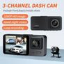 25322 Vavupo 3-Camera Dash Cam for Cars - 1080P Front & Rear Recording, 5.08cm IPS Screen, G-Sensor, Night Vision Image 3