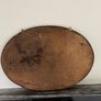 Large Antique Edwardian Oval Mahogany Wall Mirror - Bevelled Glass c.1910 Image 3