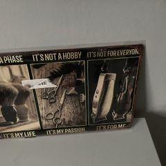 Barbers Metal Plaque