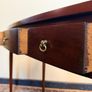 Antique Mahogany Bow Fronted Three Drawer Side or Console Table Image 6