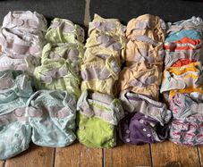 Pop in cloth reusable nappies