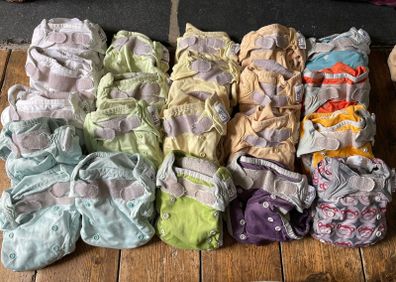 Pop in cloth reusable nappies