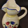Rare Vintage 1930s Czechoslovakian Hand-Painted Folk Art Ceramic Jug  Pitcher Image 2